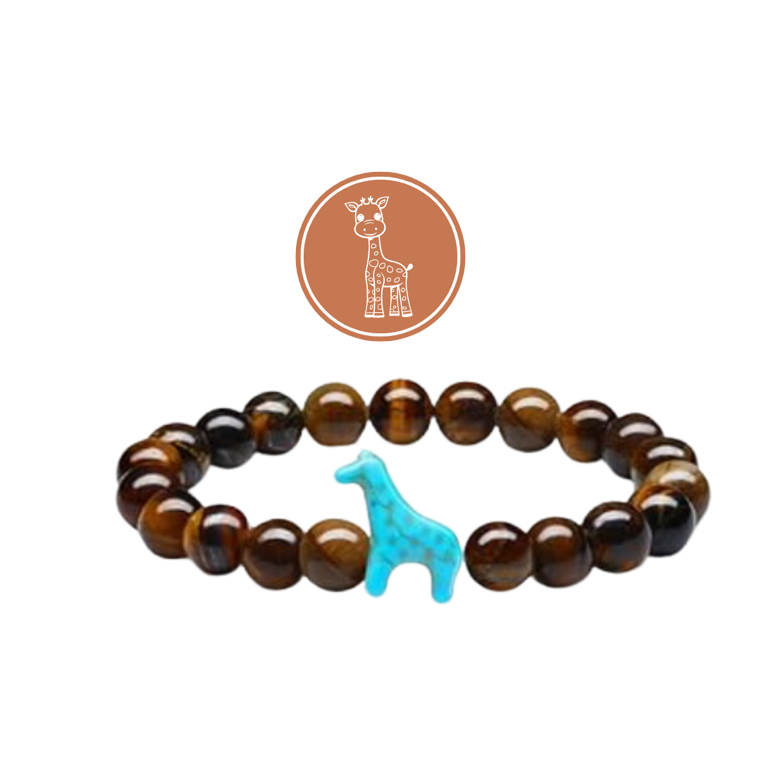 Tige Eye Beaded Giraffe Bracelet