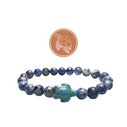 Igloo Blue Sea Turtle Beaded Bracelet