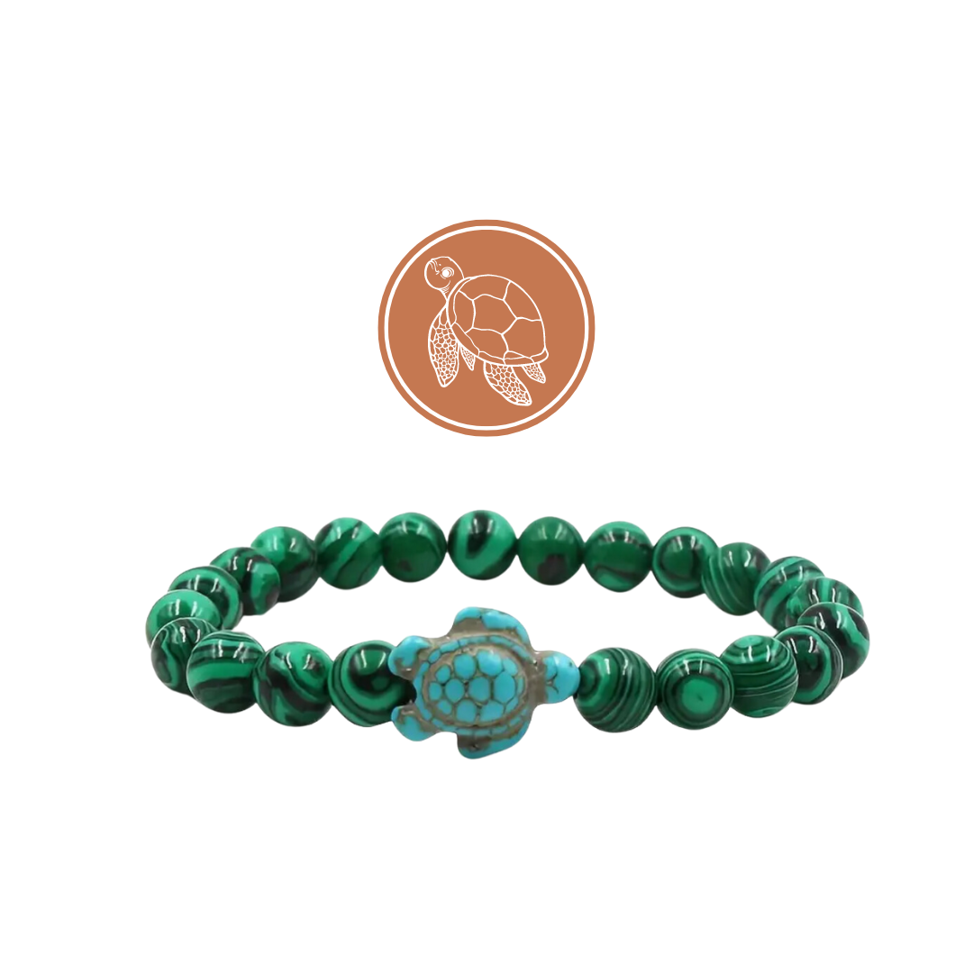 Green Sea Turtle Beaded Bracelet