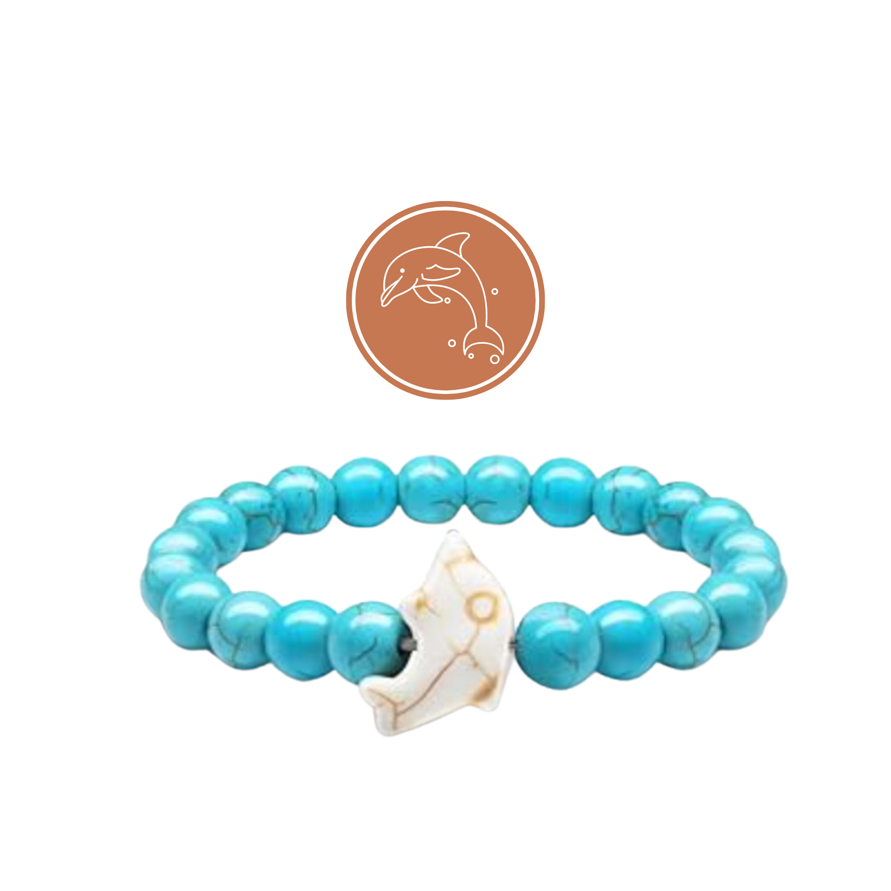 Crystal Blue Dolphin Bracelet