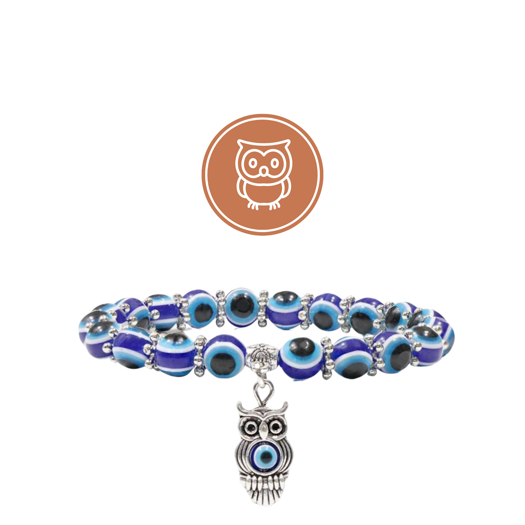 Evil Eye Owl Bracelet